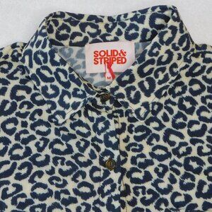 SOLID & STRIPED Cabana Shirt in Leopard | Animal Print | NWOT| Medium